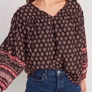 Old Navy Long Sleeve Poet Blouse